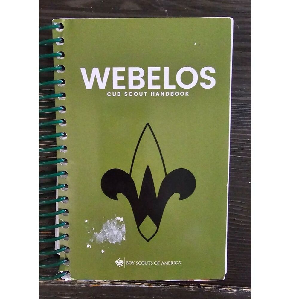 Official BSA Webelos Cub Scout Handbook Spiral Bound 2018 Edition - Like New